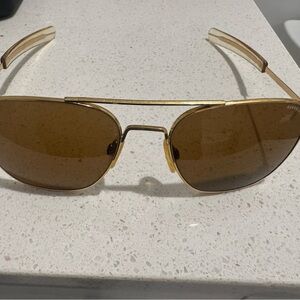 Randolph engineering 58-20 Gold Aviator Sunglasses